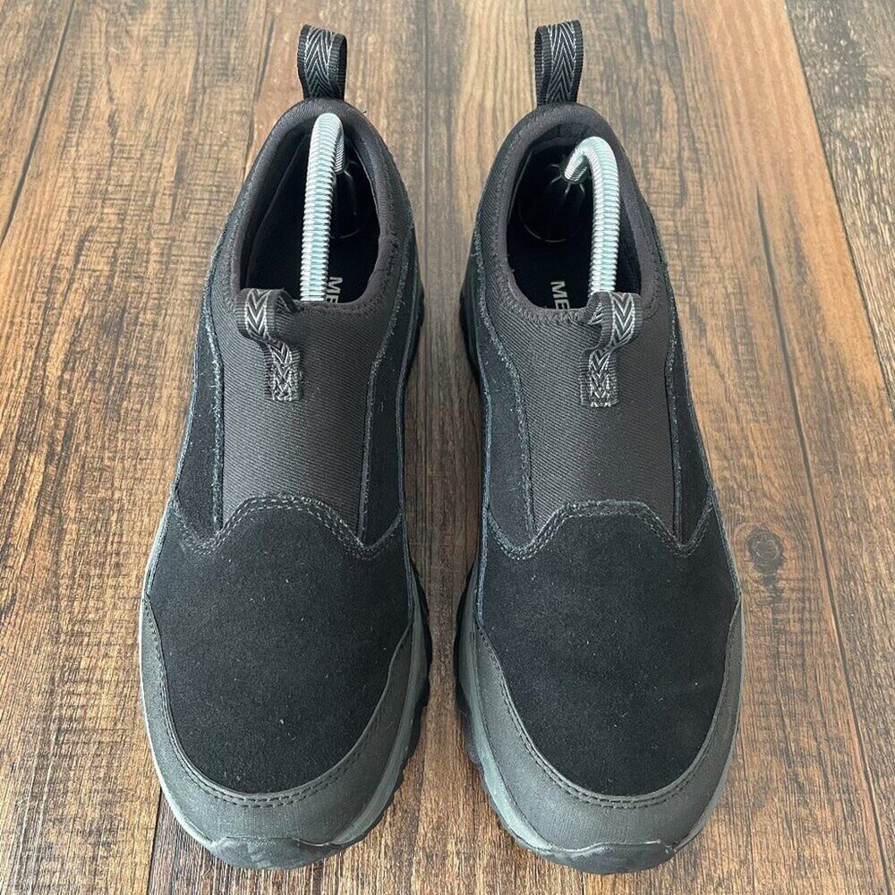 Merrell Icepack Polar Moc Slip On Shoe Waterproof Suede J95057 Size 8.5 Black - Picture 3 of 16